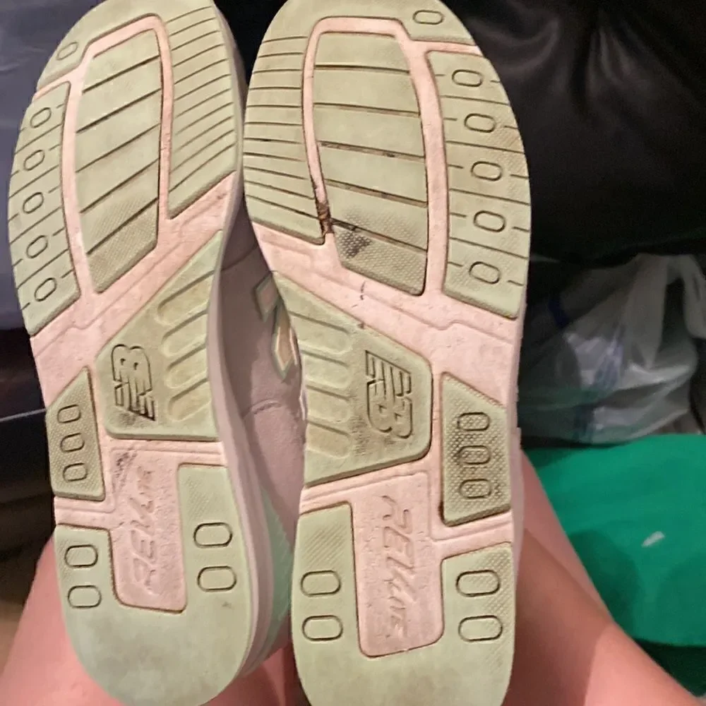 Used New Balance Womens 697 WL697PTT Mint Green Shoe - Picture 6 of 7